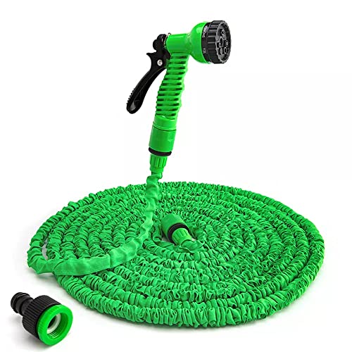 BonitaTShop Hih Quality Garden Hose Pipe Water Hose Expandable Magic Hose 7 Patterns Water Gun Foam Pot Big Promotion (150FT-45M Extended)