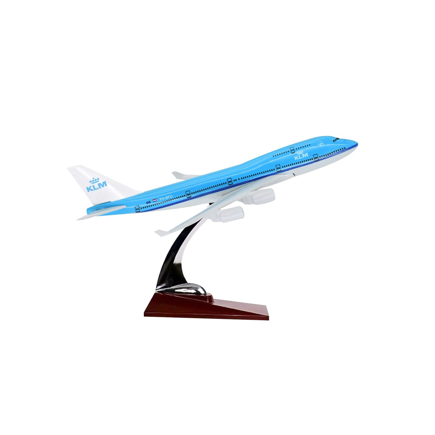 45cm KLM Airlines Boeing B747 Aircraft Diecast Metal Miniature Airplane Model