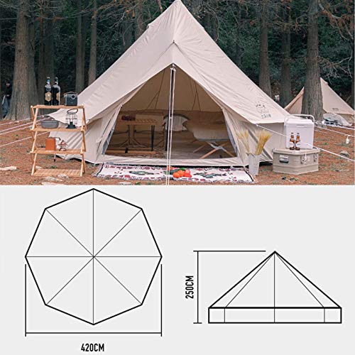 Tent, Waterdichte Dubbele Lagen Camping Indian Tipi Tent Kids Tent Camping Tent Glamping Tent Garden Tent Voor Alle Seizoenen Glamping - Afbeelding 7