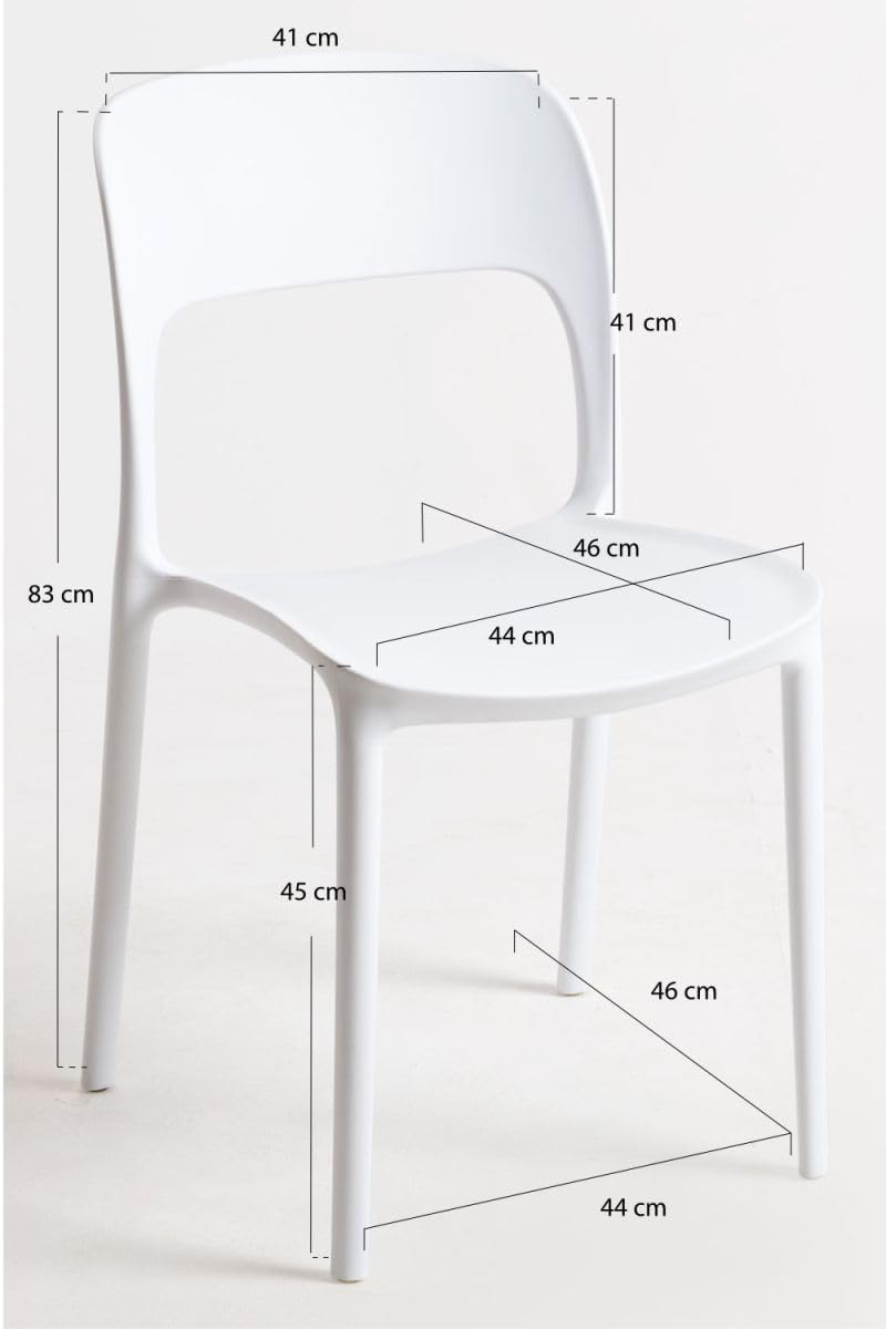 Regalos Miguel - Packs Sillas Jardín - Pack 2 Sillas Inis - Blanco