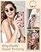 Petitian for Samsung Galaxy A15 5G Case with Wallet - Women Girls Cute Girly Aesthetic Unique Design Leather Credit Card Holder Cardholder Stand Wristband for Galaxy A15 5G, Strawberry
