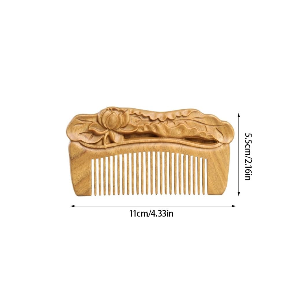 Peruka Grzebień Chinese Retro Comb Portable Curly Hair Comb Wooden Beard Comb Ladies Long Hair Comb Duże grzebienie do włosów