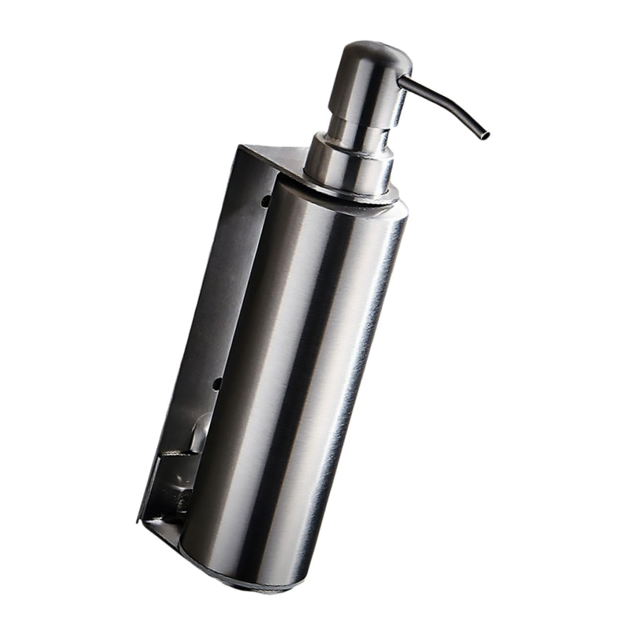 Ciieeo Dispensador de Jabón de Pared de Acero Inoxidable, Soporte Colgante para Baño, Fácil de Instalar, Almacenamiento para Champú y Gel de Ducha
