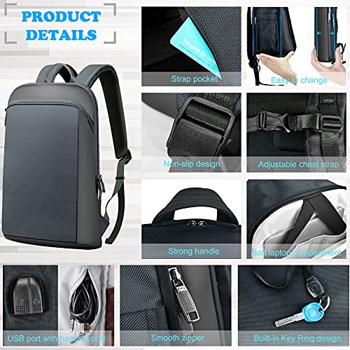 Zaino PC Portatili Uomo Donna Sottile ed