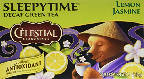Celestial Seasonings Sleepy Time Decaf Lemon Jas Green Tea Bags - 20 ct