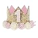 VOARGE Couronne de bébé, anniversaire 1 an, couronne de princesse