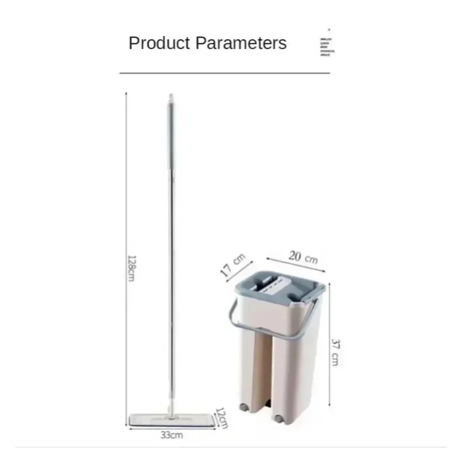 Trapeador Plano con Cubo y Cabezal de Fibra Ultrafina reemplazable for Limpieza de Pisos, cocinas, inodoros y Ventanas.(White)