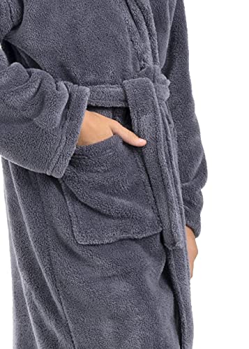 Image of BC BARE COTTON Boys Microfiber Fleece Hooded Robe