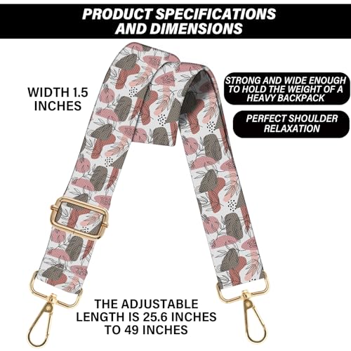 Image of Purse Strap Crossbody Shoulder Straps 1.5 inch Wide Replacement Adjustable for Women Girls Bag Aesthetic Cute