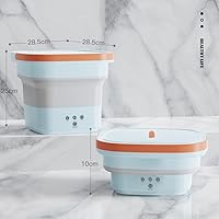 Vista 5 de ADIOLI Clothes Washing Machines Portable Mini Washing Machine Foldable with Dryer Turbo Washer Ultrasonic Underwear Drying Cleaning Machines Home