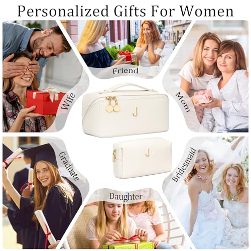 CLOUDWINGS Initial Makeup Bag Personalized Gift for Women Teen Girls by CLOUDWINGS - Used condition - Image 2