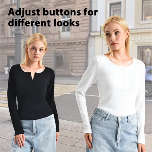 Ipletix Women's Long-Sleeve Henley Shirt - image 5
