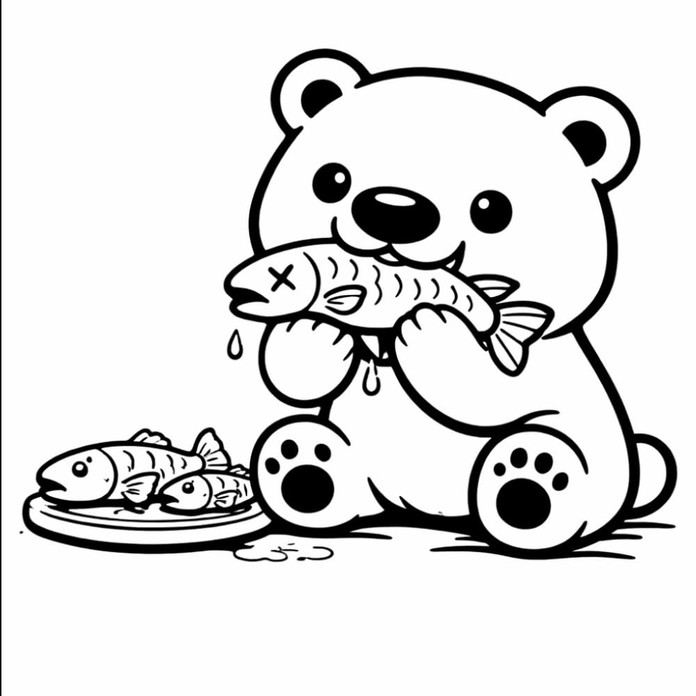 Arctic Animals Coloring Book: Cute and Easy Coloring Pages for Kids Ages 4–8