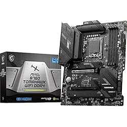 MSI mag B760 Tomahawk WiFi DDR4 Placa Base ATX - Soporta procesadores Intel 12 y 13 Gen Core, LGA 1700-75A DrMOS VRM, DDR4 Memory Boost 5333+MHz/OC, PCIe 5.0 x16, M.2 Gen4, Wi-Fi 6E
