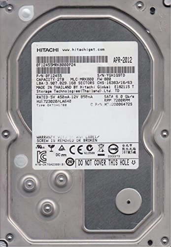 Amazon | HUA723020ALA640、PN 0F12455、MLC MRK800、日立2TB SATA 3.5
