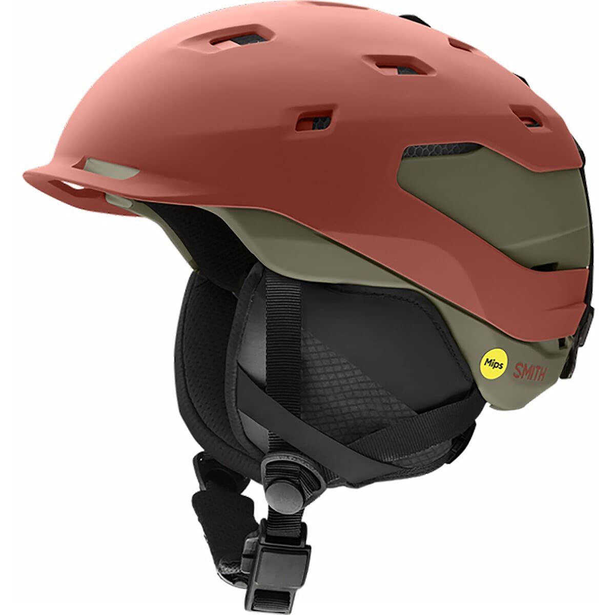 Amazon.com: SMITH Quantum MIPS Snow Helmet - Matte Clay Red/Alder