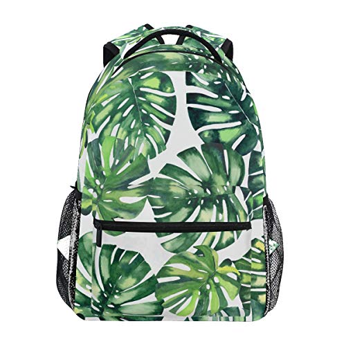 Sac à dos tropical vert parfait de l'école aux vacances en famille
