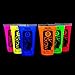 Produktbild 6 x 50ml UV-Bodypaint Körpermalfarben Schwarzlicht fluoreszierende Schminke Bodypainting Neon Farben Leuchtfarben