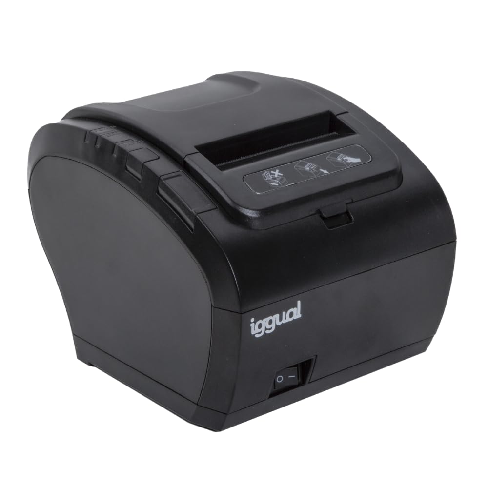 iggual Impresora Térmica de Tickets y Recibos TP8002 para TPV Y POS -Impresión 260mm/s. - Conexiones USB+RS-232+RJ45+RJ11.- Compatible :Windows, Android e iOS.- Emulación ESC/POS.- Rollos 57-80mm.