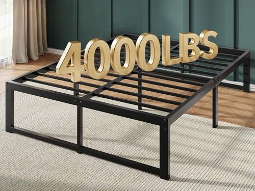 Allewie Queen Bed Frame, 14 Inch Metal Platform Bed...