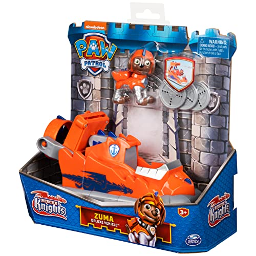 Spin Master 6063589 Paw Patrol Rescue Knights Zuma Transforming Toy Car With Collectible Action Figure #TOP6