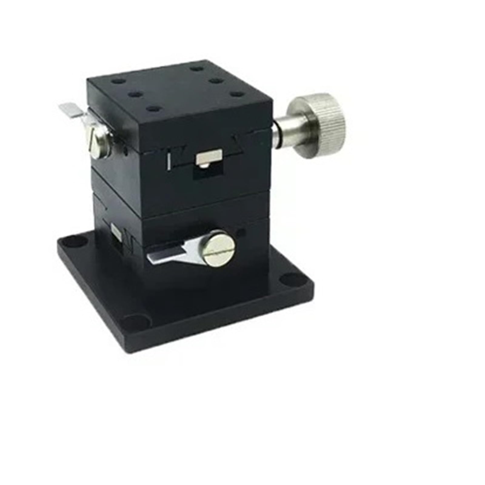 IGNVXMGKP Groove Fine Tuning Optical Displacement Platform Manual Slide Table Knob Adjust Slider Linear Guide X/XY/Z/XZ/XYZ Axis(XYZ Axis-LWD,40X40mm Table)
