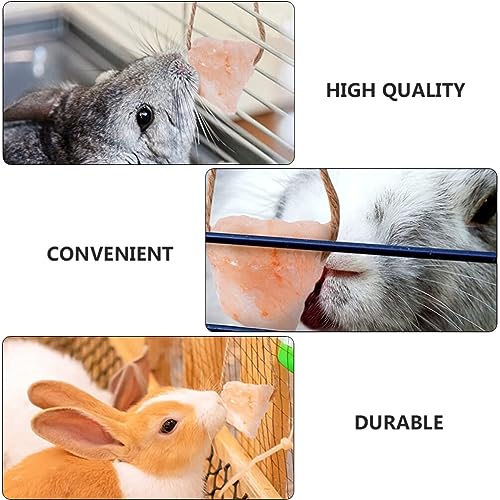 3pcs Pet Salt Blocks for Chewing and Molar Play Toy with Rope for Rabbits and Animals Safe Grinding Plaything - Image 4