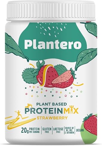 PLANTERO Strawberry Protein Isolate Blend ™ Supergreens Mix Vitamins 416 gr 13 Services