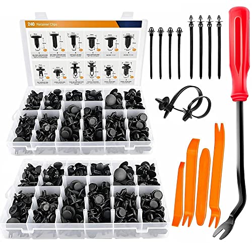 Clips de rivets de retenue de pare-chocs de voiture universels et extracteur fixation