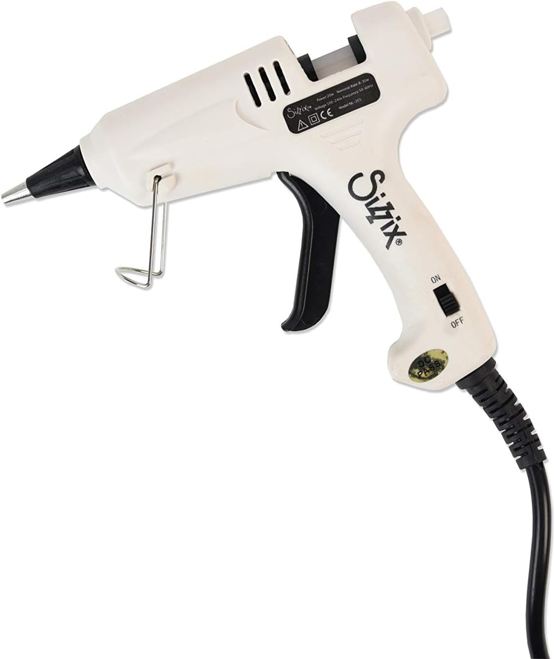 Accessory Glue Gun - Precision Nozzle, 7mm Stick Compatible, UK Plug & EU Adaptor