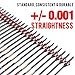 sanlida 24 PCs, 100% Pure Carbon, 0.001'' Straightness, Dragon 10 Flagship 24T Carbon Hunting Arrows for Compound Bow, Professional Standard Hunting Arrows with Removable Tips (340 Spine)
