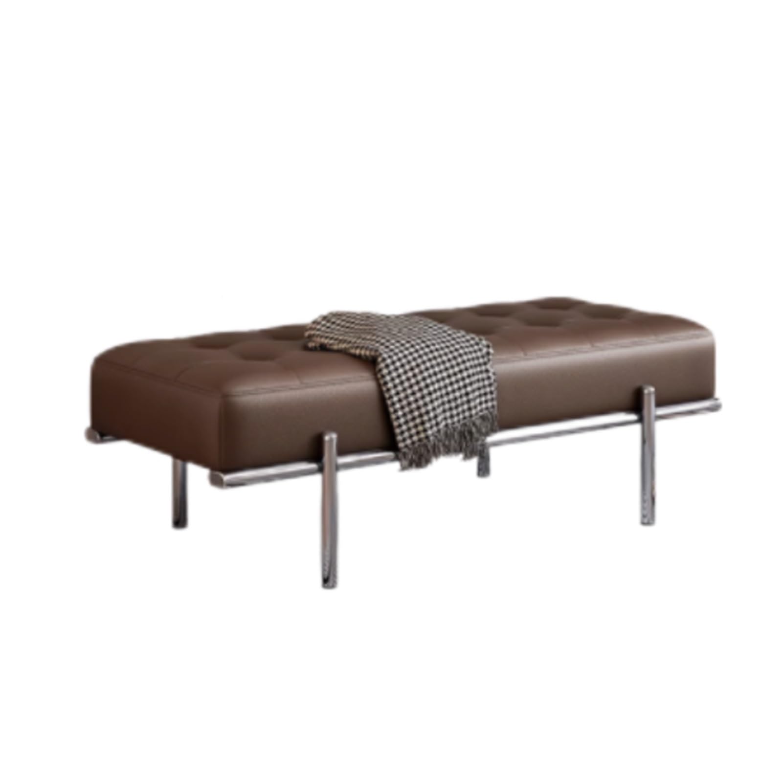 Banc à chaussures moderne pour l'entrée avec coussin confortable en éponge