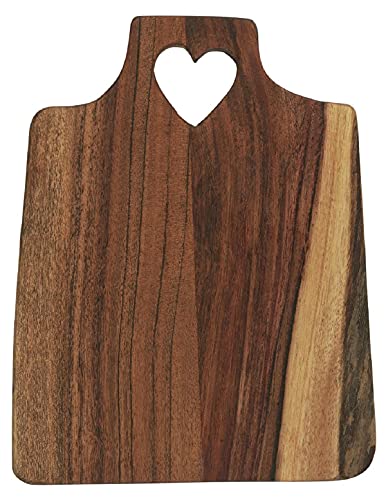 Tabla de cortar m/agujero corazón madera de acacia aceitada m/bordes irregulares UNIKA Cover