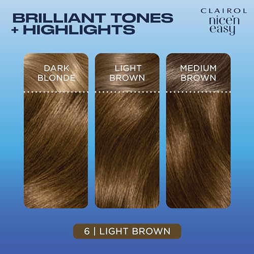 Clairol Nice'n Easy Crème Permanent Hair Dye, 6 Light Brown, 220g - Image 5