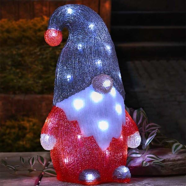 Marco Paul - Luces de Navidad de pingüino – Novedosas luces LED duraderas de pingüino de Navidad, decoración de jardín, decoraciones de Navidad para interiores y exteriores, figuras de Navidad grandes