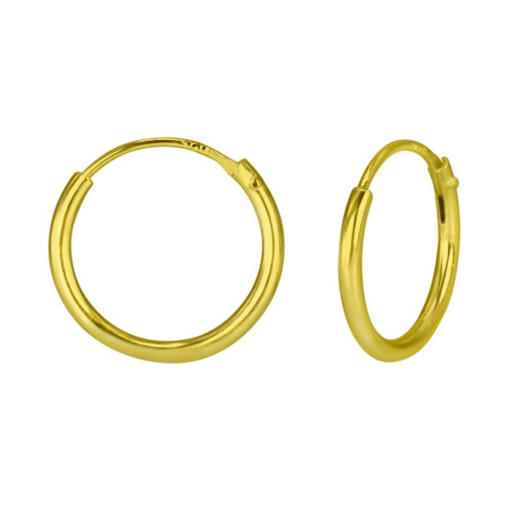 925 Sterling Silver Hypoallergenic Hoop Hoop Earrings for Babies, Kids & Girls | Diwali Gift | Comes in a Gift Box | 925 Stamped with Certificate of Authenticity | PY-9ZWV-IG5C