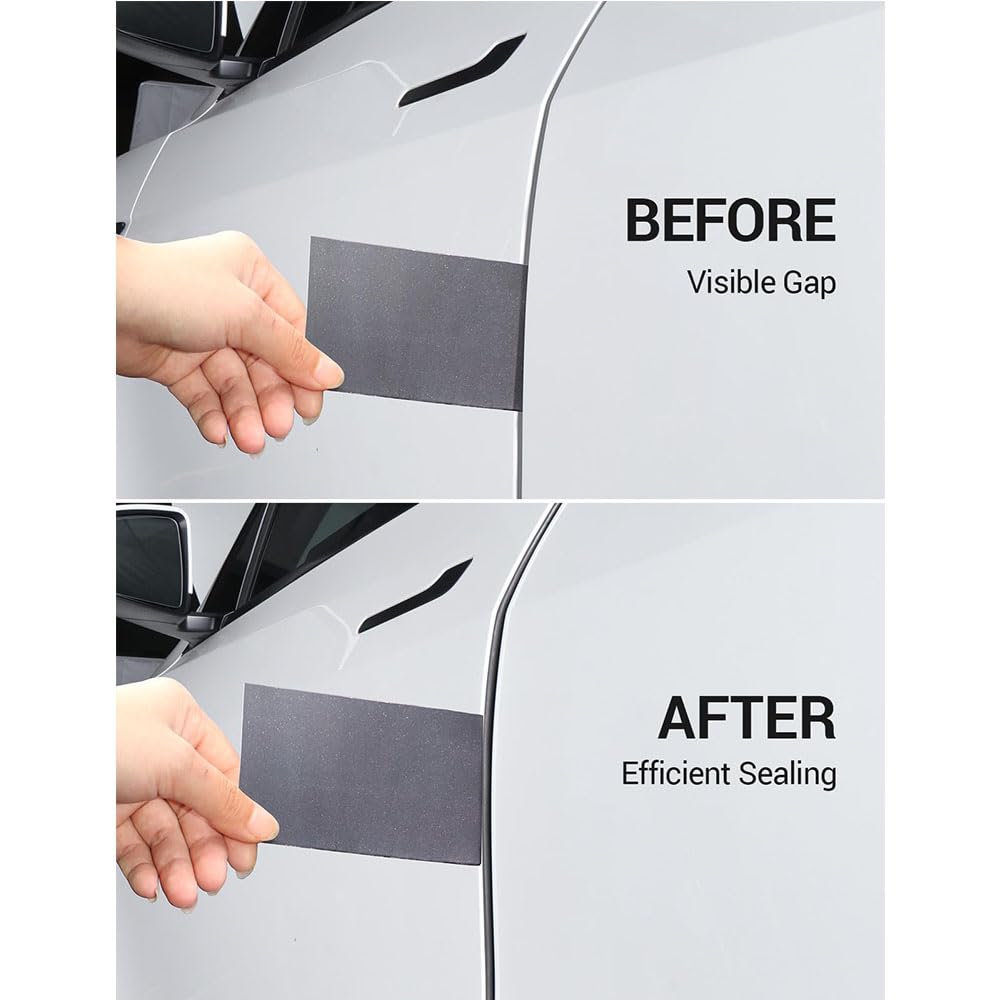 Kit di guarnizioni insonorizzate per portiera Auto per Tesla Model 3 Highland 2024 2025, Striscia di Guarnizione in Gomma per Correnti d'Aria Kit di riduzione del Rumore del Vento