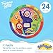 Treasures Gifted Officially Licensed Teletubbies Birthday Party Decorations - Serves 24 Guests - Dinnerware Deluxe Set Teletubbies Party Supplies - Plates, Napkins, Cups & Tablecloth Set