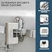 ZSLUO High Security Padlock Heavy Duty Locks, Stainless Steel Hardened Cut Proof Shackle, Weatherproof Anti-Theft Lock for Storage Units, Shed, Gate, Truck, Warehouse, Industrial Use (3 Keys)