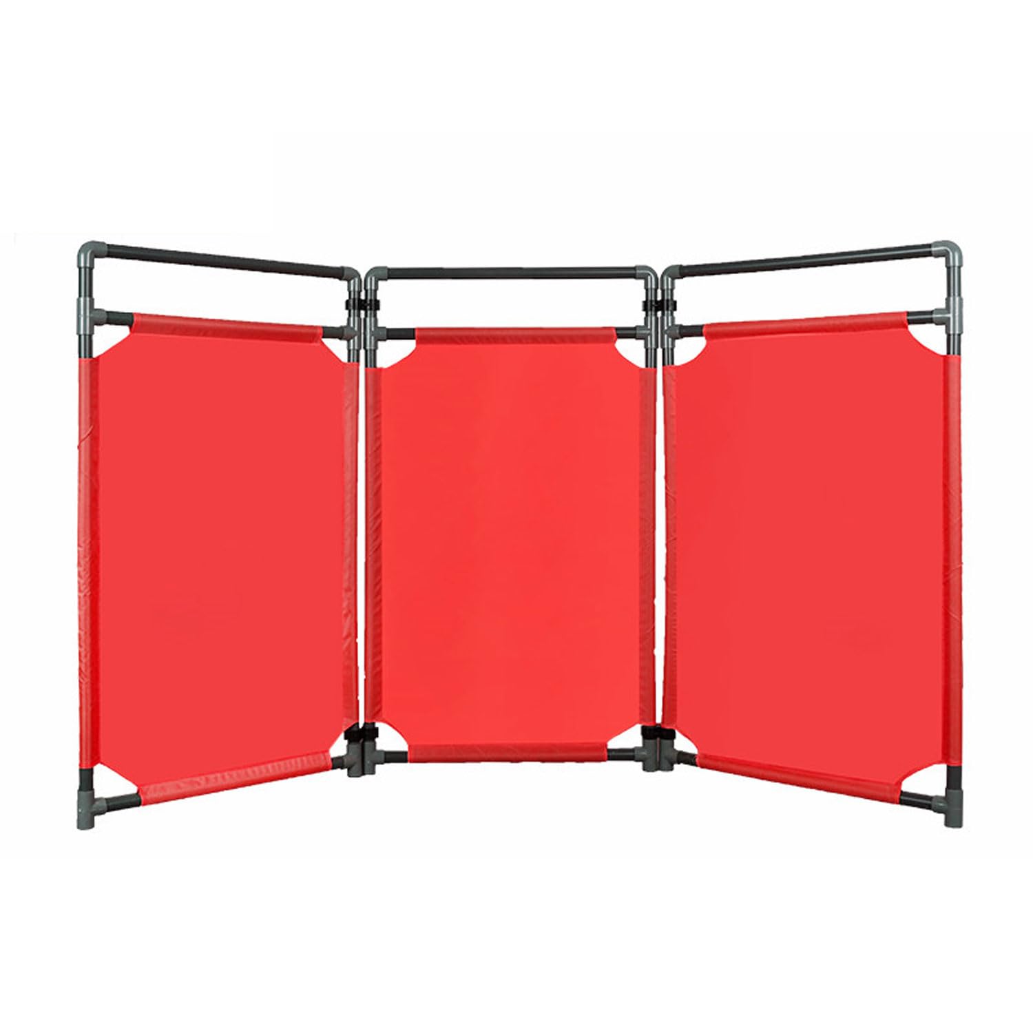 Portail de sécurité portable extensible à 3 panneaux pour barrièrage de chantier