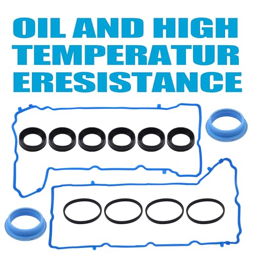 Image of HiSport VS50805R Valve Cover Gasket Seal - Compatible with Dodge Charger Challenger Chrysler 200 300 Town & Country Durango Grand Caravan Cherokee Wrangler Ram 1500 3.2L 3.6L