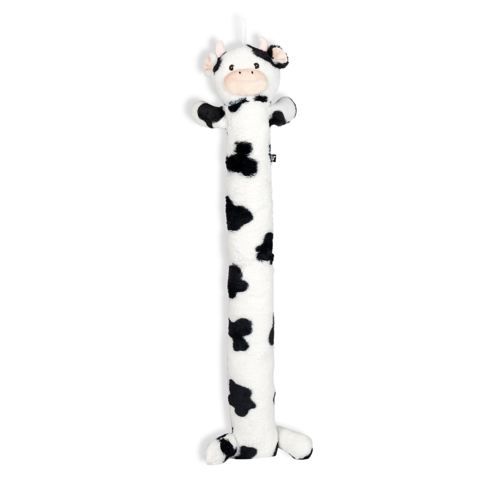 Heads Up For Tails Moo-Moo Mega Plush Dog Toy - White & Black