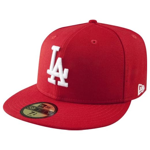New Era Los Angeles Dodgers 59fifty Cap MLB Basic Red/White - 7 1/8-57cm