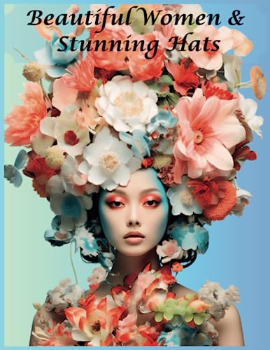 Beautiful Women in Stunning Hats: Grayscale Coloring Book For Adults - Portraits of Beautiful Women in Stunning Hats for Relaxation and Rejuvenation image 2