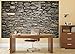 GREAT ART Poster – Grey Stonewall – Picture Decoration Realistic Wall Cladding Optic Stone Pattern Modern Industrial Design Look Image Photo Decor Wall Mural (55x39.4in - 140x100cm)