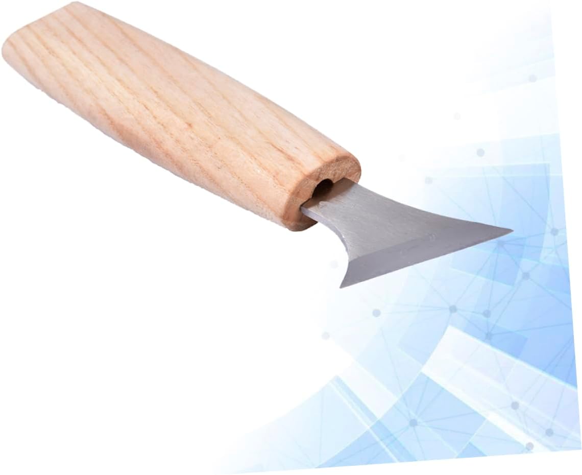 Uonlytech Chrome Vanadium Hand Carving Chisel Tool Kit Durable Woodworking Gouges Professional Wood Carving Kit for Beginners Polished Wood Grip for Comfort