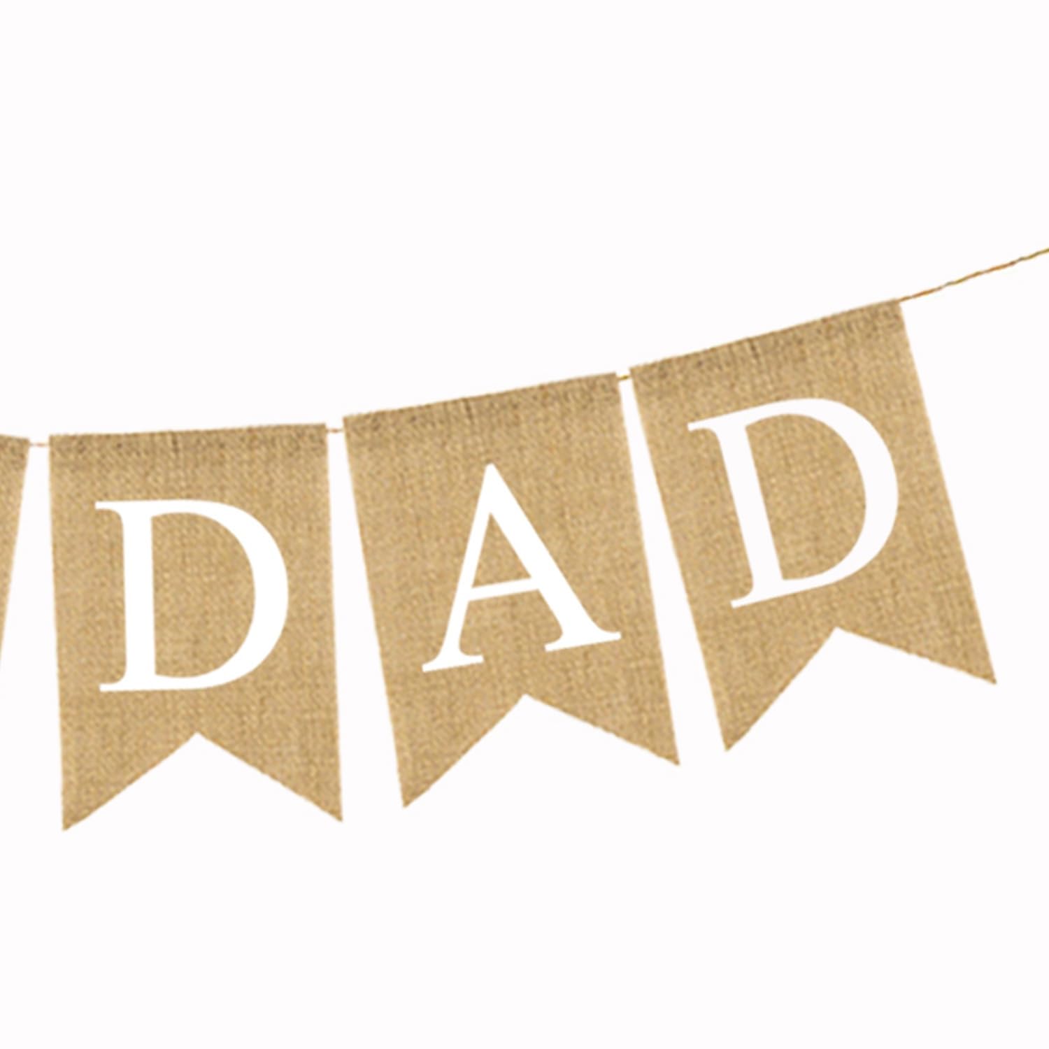 Iwiio Vatertags-Wimpelkette – Happy Fathers Day Banner Für Papa, Perfekt Als Geschenk Von Tochter Oder Sohn, Fotohintergrund, Geburtstagsdeko & Partyhänger