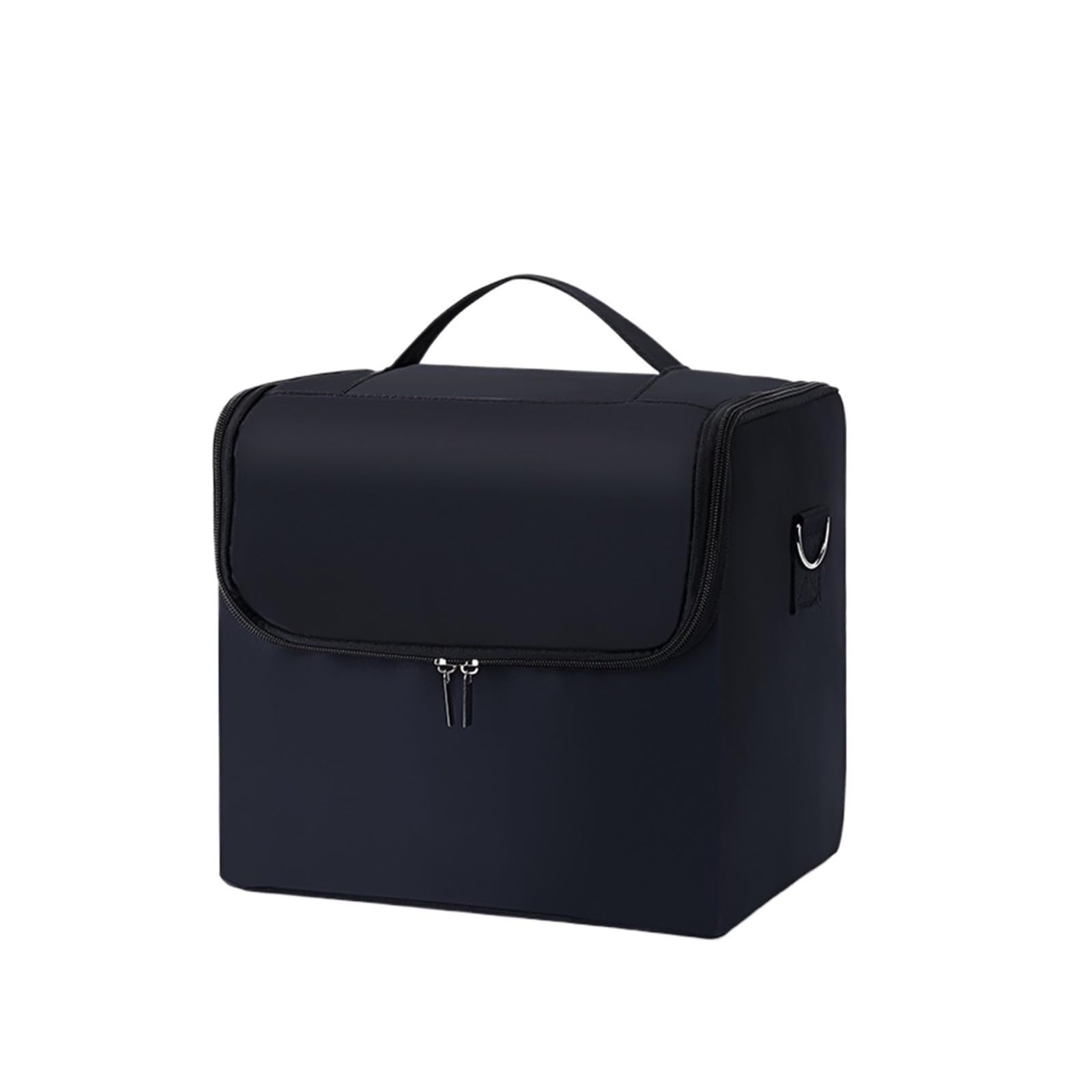 Bolsa Maquillaje Estuche Grande for Transporte de Maquillaje for Mujer, Caja de Almacenamiento for Bolsa de Viaje, Estuche Organizador de uñas Profesional de 4 Niveles con Ajustable
