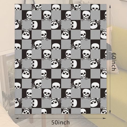 Halloweenblanketfunnyskullsheadkidsblanketskeletonsoftthrowblanketforhomeroomsofabedcouchbirthdaydecorallseason60x50inch Urban Country Home Decor Halloween blanketfunny skulls head kids blanketskeleton soft throw blanket for home room sofa bed couch birthday decor all season 60×50 inch urban country home decor