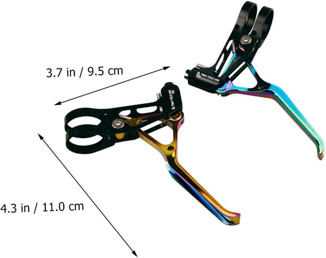 Aluminum Alloy V-Shaped Brake Levers for Road Bike Lightweight Hollow Cycling Brake Handles Bike Accessory for Outdoor Riding